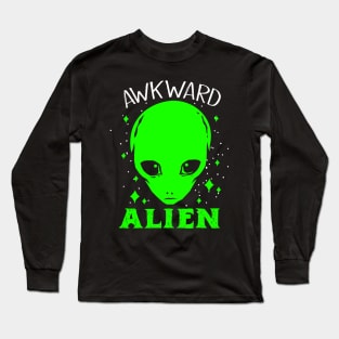 Aliens Awkward Geek Freak Mars  Scifi Solar Long Sleeve T-Shirt